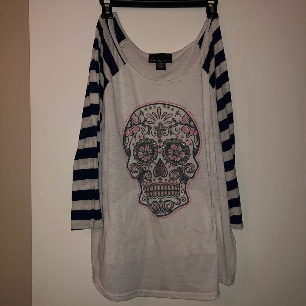 Lane Bryant Sugar Skull shirt